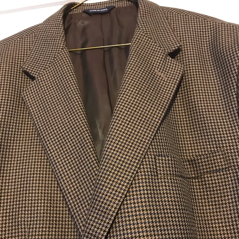 Croft & Barrow Brown Houndstooth Jacket